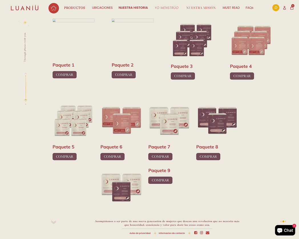 Product cards lacked design